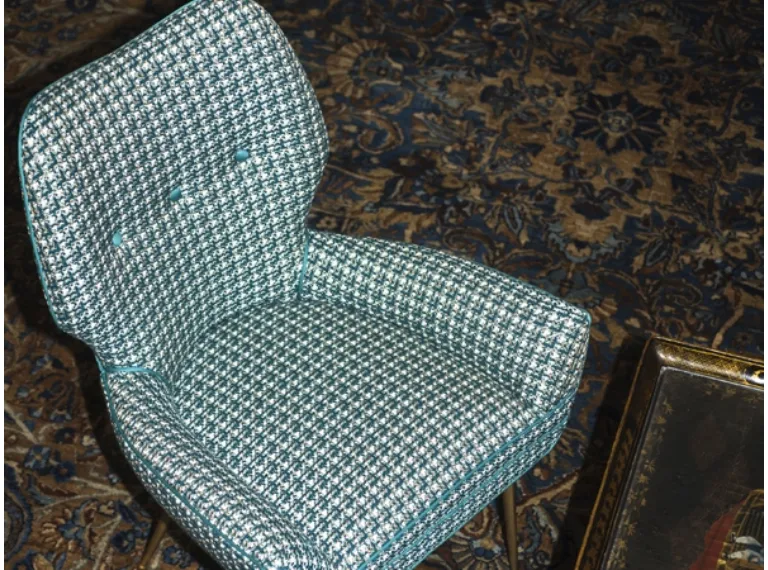 Seat with Dedar fabric