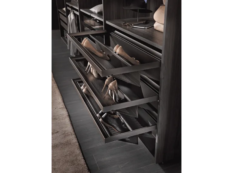 EXCESSORIES - PULL-OUT Metal shoe rack for drawer