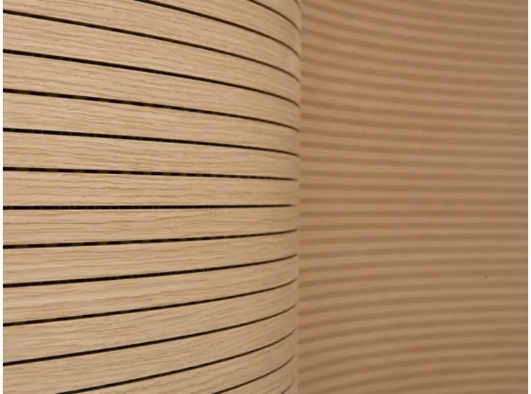 curved sound-absorbing systems